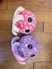 Ty Beanie Boos- LEGS & OLLIE THE OCTOPUS GLITTER EYES New