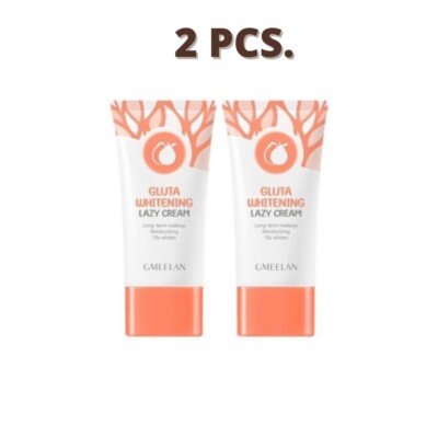2x GMEELAN Gluta Whitening Lazy Moisturizing Cream Long-term Makeup 10S 30g.
