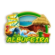 Albufeira Portugal Refrigerator magnet 3D travel souvenirs wood craft gifts