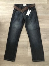 Boys 10 Jeans NEW Alexander Julian Colours Classic Straight Denim Belt