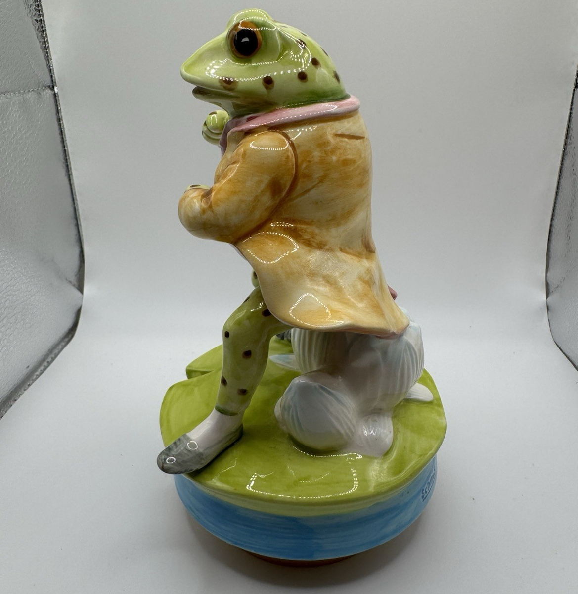 Vintage Schmid Beatrix Potter Mr Jeremy Fisher Lazy River Frog