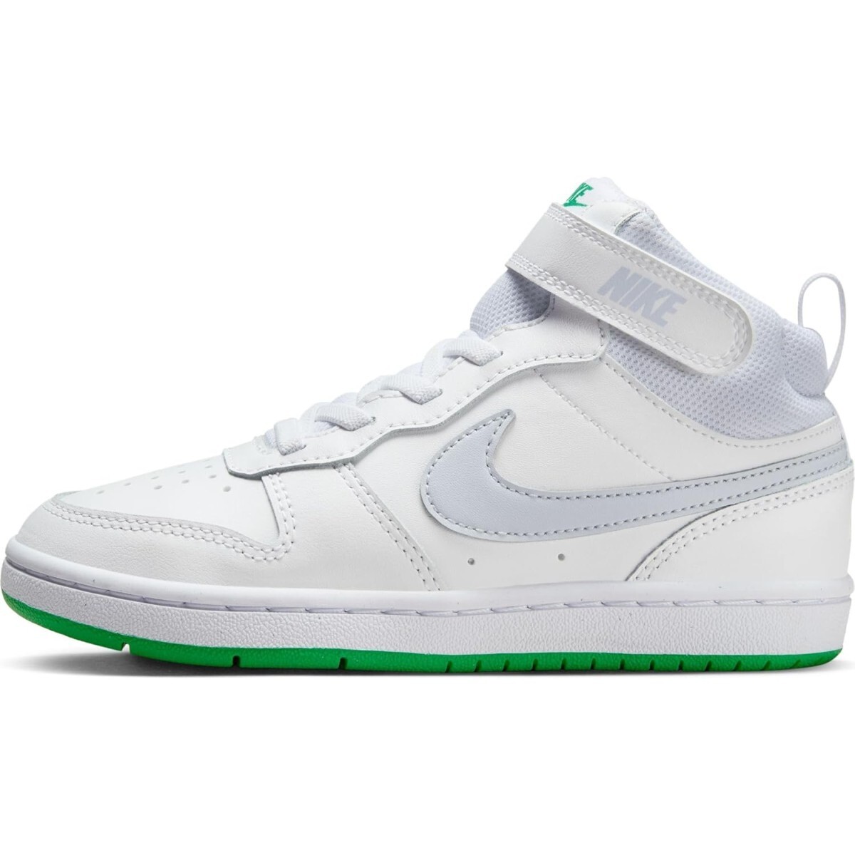 SSCARPE NIKE COURT BOROUGHT MID 2 PSV CD7783 115 BIANCO VERDE DONNA BAMBINA