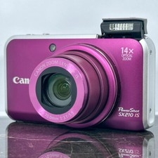 Canon PowerShot SX210 IS 14.0MP 14x Zoom Purple Digital Camera English