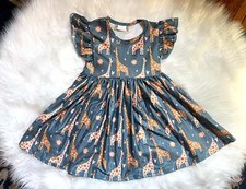 Giraffe Print Twirly Dress
