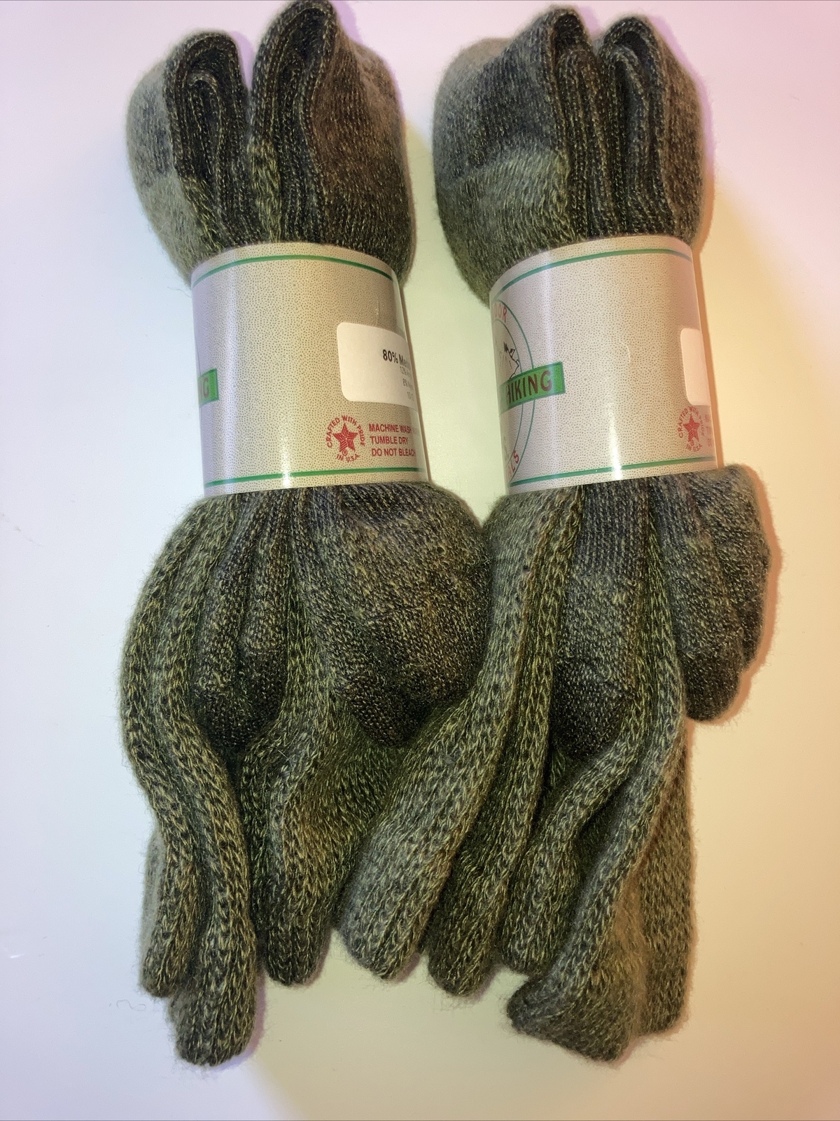 Loose Fitting Merino Wool Diabetic Socks 4 Pr. Durable American Made