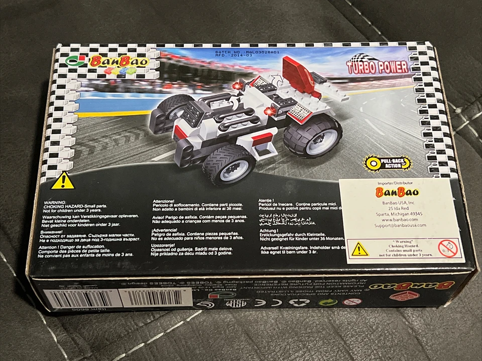 BanBao Turbo Power Pull-Back Action Item: 8606 Apollo 102 Pieces Brand New - Image 2 of 2