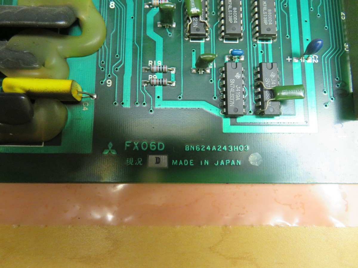 Mitsubishi Meldas UF01A FX06D BN624A243H03 Rev D Circuit Board