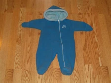 Small Wonders Baby Bunting Snow Suit Coat 3-6 Months Boys Girls Blue CUTE Zipper