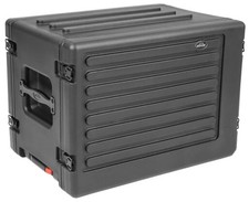 SKB 1SKB-R8SW 8U sSeries Shallow Rolling Rack Side Mounted Wheels/Handle