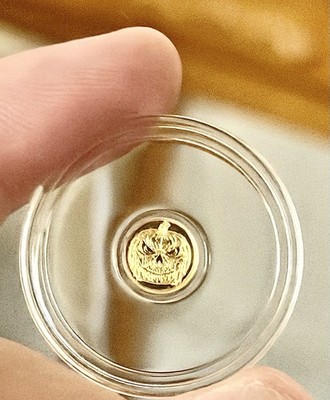 Wicked Jack-o -lantern Gold Bullion Round 1/500 oz .9999 Fine Gold 0.9999