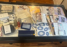 HUGE Creative Memories LOT- Power Sort Box Stencils Sidekick Paper & MORE!