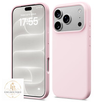 HandyhüLle Silikon Rosa FüR Iphone 17 Pro 18 Pro SchutzhüLle Case Cover