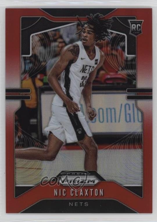 2019-20 Panini Prizm Rookie Red 60/299 Nic Claxton Nicolas #292 rp9