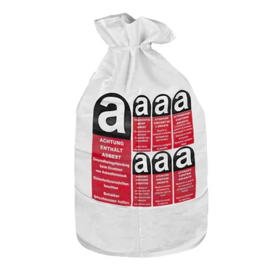 DS SAFETYWEAR ARBEITSSCHUTZPRODUKTE GMBH, IM ROHNWEIHER 14, 53... Asbest Säcke 80x120cm Transportsack PP-Flachsack Bündchensäcke Gewebesack beschi