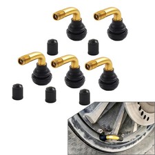 5Pcs PVR70 Valve Stem Bent 90 Degree Angled Replacement For Motorcycle ATV