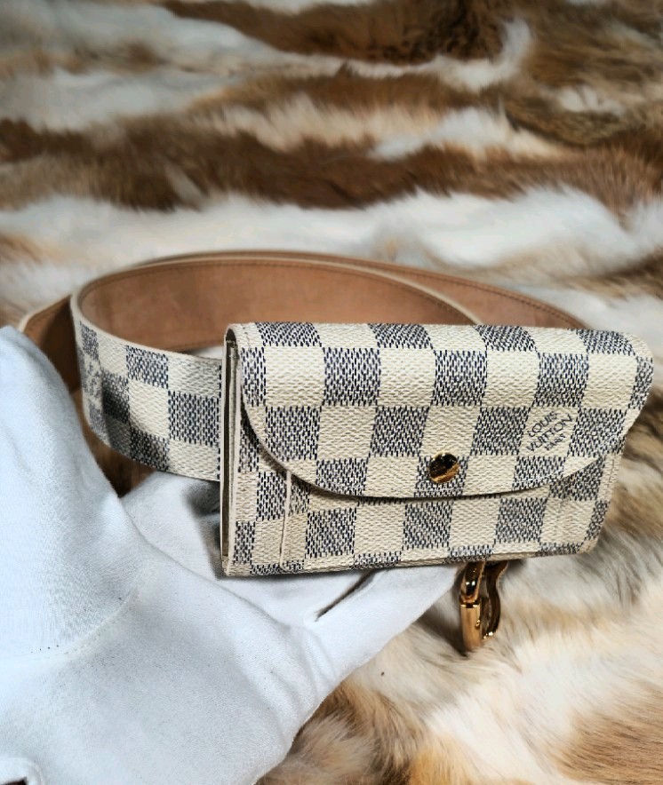Rare Louis Vuitton Ceinture Pochette Solo belt bag Mint Condition 80cm/28-30inch