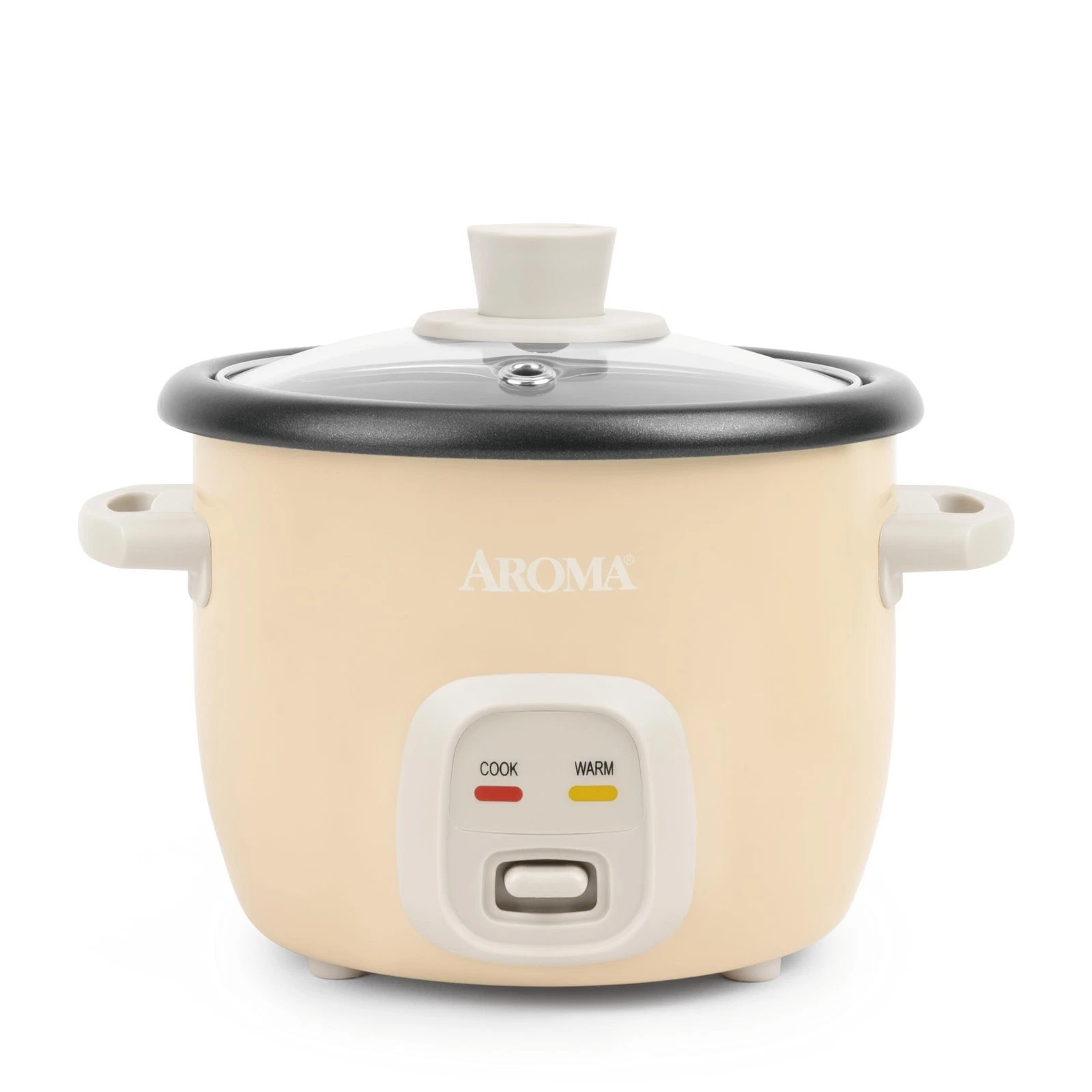Mini Rice Cooker 2-Cup Uncooked, 4-Cup Cooked, Grain & Soup Maker, Auto Keep War
