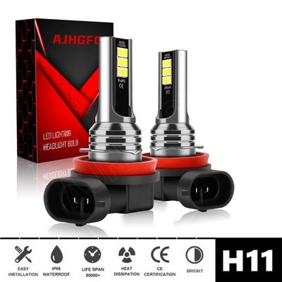 2x H11 H8 H16 LED Fog Light Bulbs Conversion Kit Lamp 35W 6000K High Power