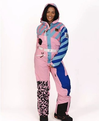 OOSC Damen Winter Skianzug Schneeanzug Pink Curved Gr:Large UVP 349£