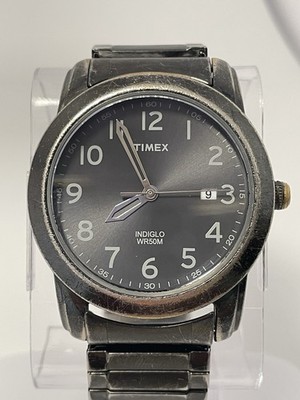 Timex Indiglo WR 50 M Men s Watch  Gunmetal 