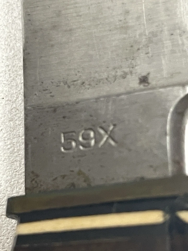 De colección E.C. Cuchillo de caza Solingen-Alemania 59X mango de ciervo con funda de cuero WG Foto 4 de 4