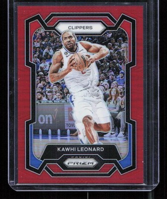 Kawhi Leonard 2023-24 Panini Prizm #4 Red Prizm /299