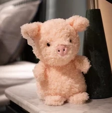 Pig Plush Toy 8" Stuffed Animal Toddler Doll Gift for Kids