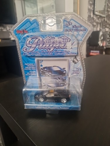 Maisto Playerz Lamborghini Black Murcielago Roadster 1:64 Die-Cast Model Rare - Picture 8 of 9