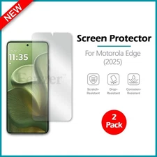 2-Pack LCD Clear HD Hydrogel Screen Phone Protector for Motorola Edge (2025)