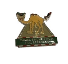ROYAL ULSTER CONSTABULARY STRABANE CAMEL'S HUMP VEHICLE CHECK POINT PIN BADGE.