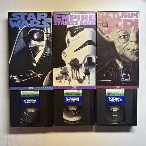 Star Wars Trilogy VHS Box Set 3 Kassetten 1995 Edition Original THX Version GRATIS S/H
