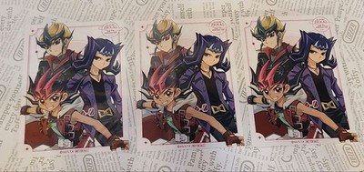 YuGiOh! ZEXAL Collab Cafe Bromide 3pc Set: Yuma Tsukumo, Ryoga Shido, Kaito