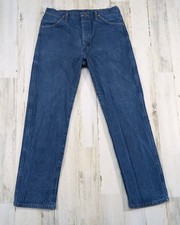 Vintage Wrangler Jeans Mens Fits 32x30.5 Cowboy Cut 13MWZ USA Made Tag 35x32