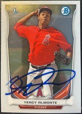 2014 Bowman Chrome YENCY ALMONTE RC #BCP93 🔥 Angels 🔥 GORGEOUS Autograph ⚾️