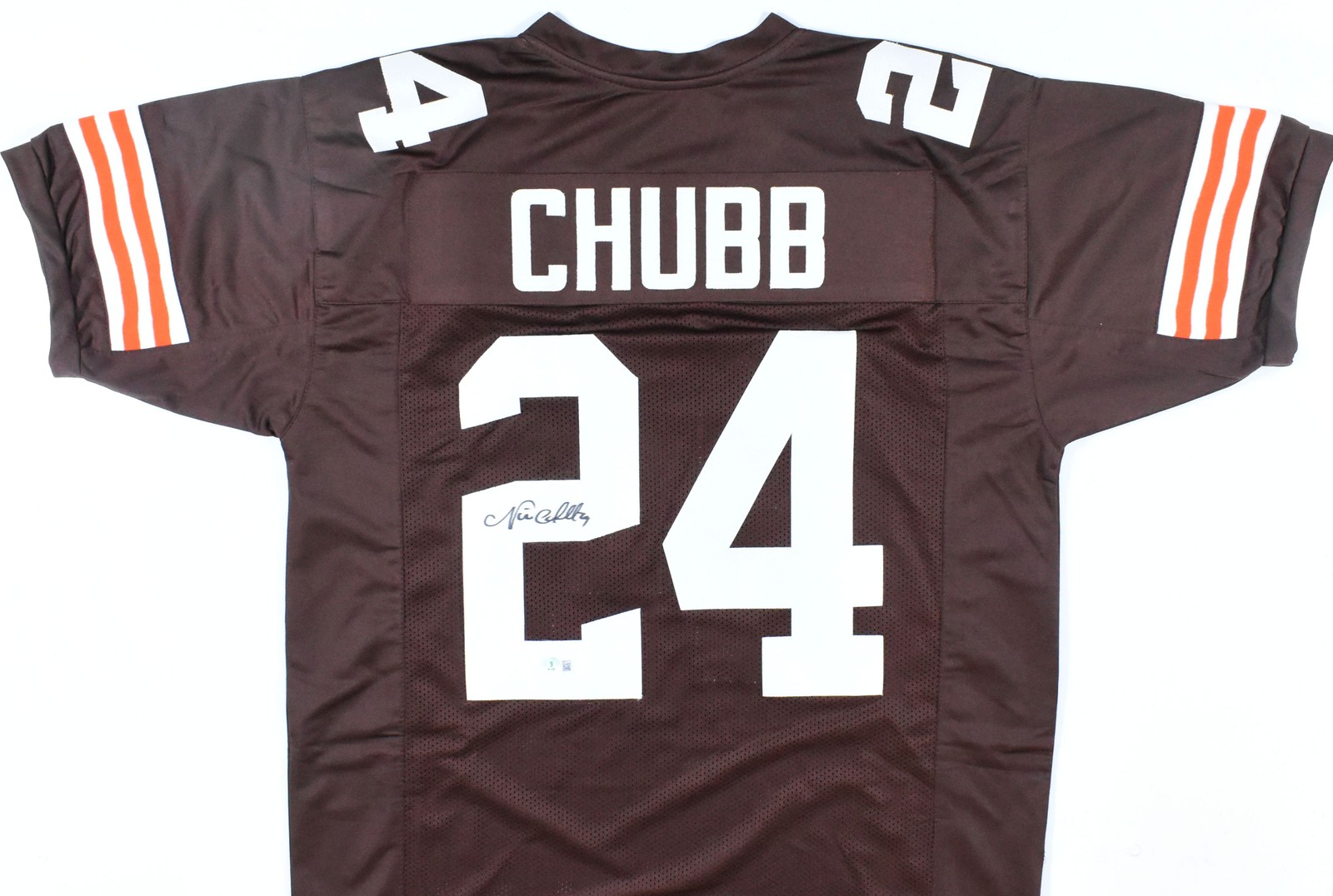 Nick Chubb Autographed Signed Cleveland Browns Brown Pro Style Jersey - Beckett W Hologram *2 