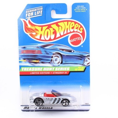 Hot Wheels 1998 - BLUE CARD COLLECTOR  - CORVETTE STINGRAY 3 - TREASURE HUNT
