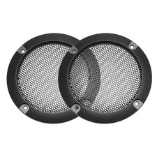 2 x Speaker Grill Cover 3 Inch 95mm Mesh Circle Subwoofer Guard Protector Black