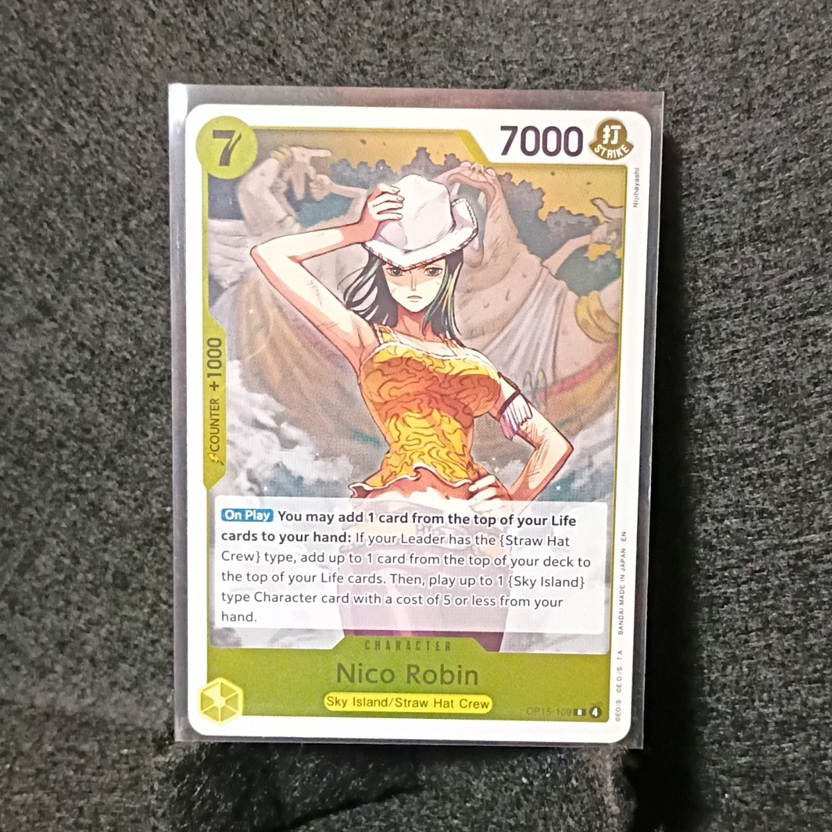 bandai one piece nico robin sky island straw hat crew rare op15