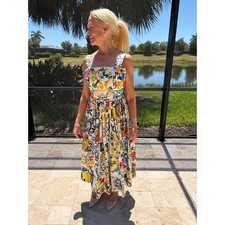 Dolce & Gabbana Majolica printed cotton poplin midi dress