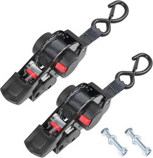 Retractable Ratchet Straps 1 Inch X 6Ft Bolt-On Tie down Straps to Trailer - 141