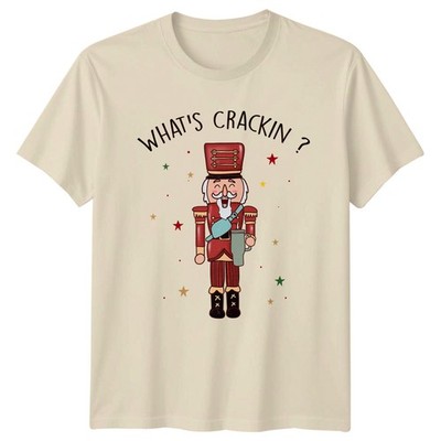 Whats Crackin Nussknacker Weihnachten Urlaub Herren T-Shirt Damen Tee Grafik Top