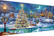 Christmas Night Diamond Painting, DIY 5D Diamond Painting Kits for Adults Full..
