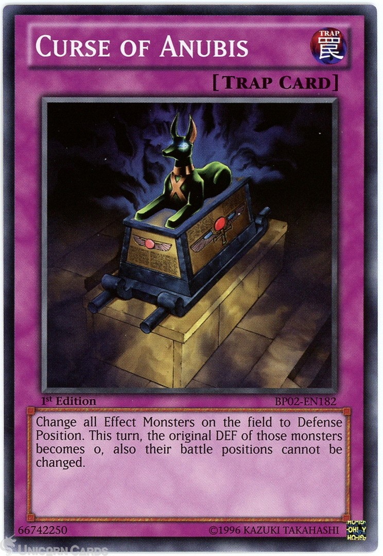 BP02-EN182 Curse of Anubis : Common 1st Edition Mint YuGiOh Card