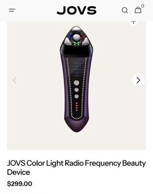 JOVS RF + LED Anti-Aging Facial Device for Wrinkles, Skin Tightening & Firming