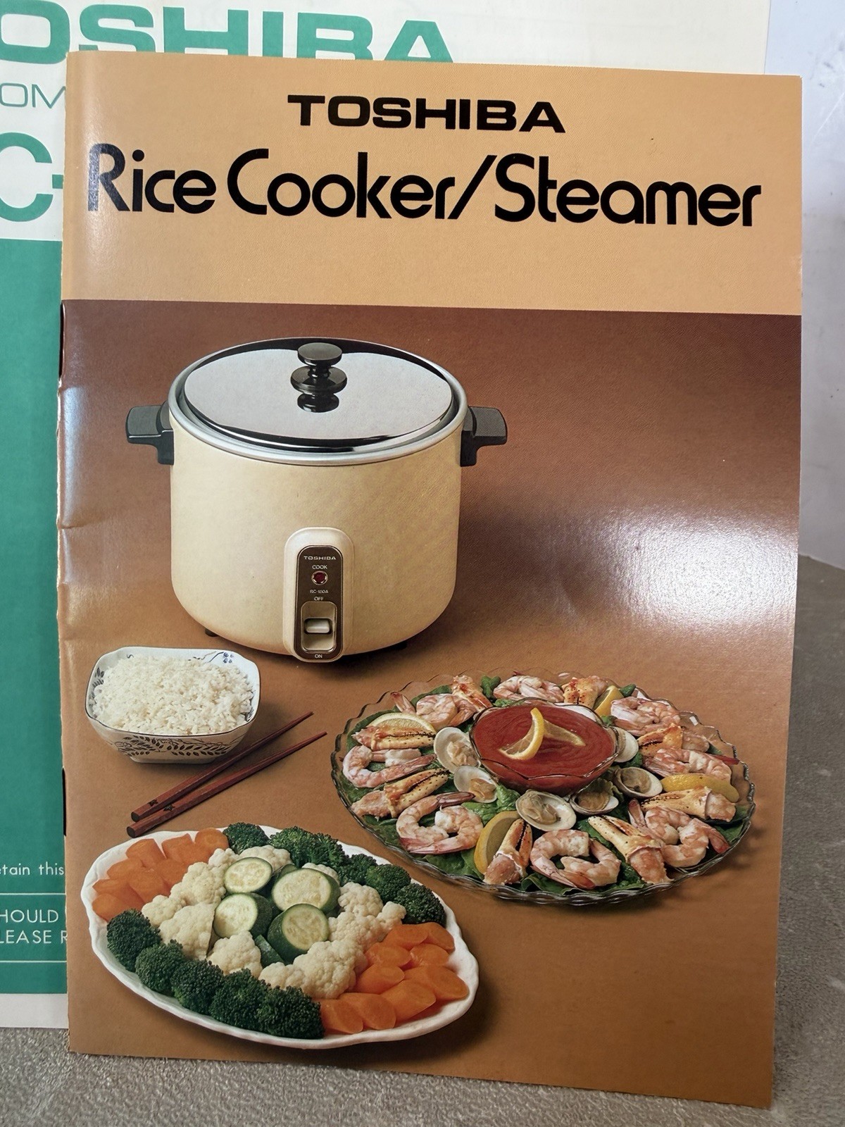 Vintage Toshiba RC-100A Rice Cooker 5 Cup Made In Japan Brand New Out Of Box