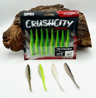 Rapala Crushcity Customs The Stingman 4'' 10cm 4,5g 8 St.Gummiköder Gummifisch DA