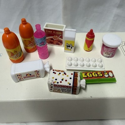 Barbie Doll Accessories Food Eggs Bread Pop Dollhouse Groceries Grocery A1O