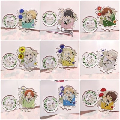 Hetalia World Stars Botanical Letter Mini Acrylic Stand - EACH SOLD SEPARATELY