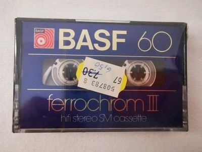 BASF 60 FERROCHROM III Audio Cassette, Sehr Rar! OVP