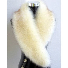 Fox Fur Collar Ladies' Shawl Large Fur Collar Scarf Warm Faux Fur Collar Thicken